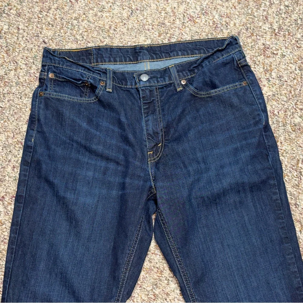 Men's 33x32 Levi's Dark Indigo Straight Jeans, size 33